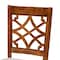 Baxton Studio Mael Modern and Contemporary Grey Fabric and Walnut Brown Finished Wood 2-Piece Dining Chair Set 183-10542-Zoro - alternate 5